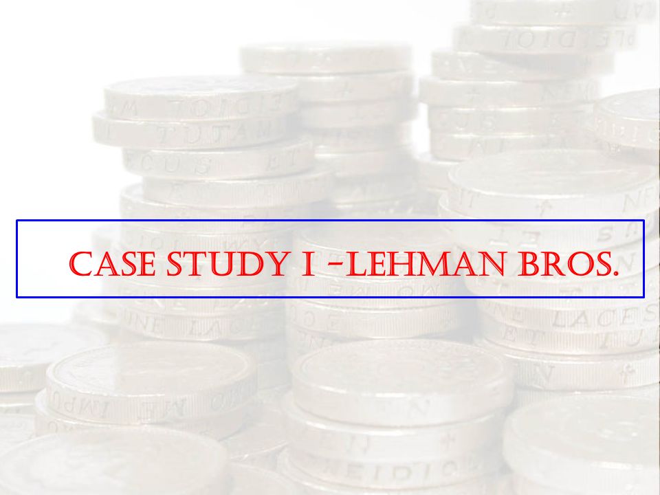 Case study for shearson lehman brothers